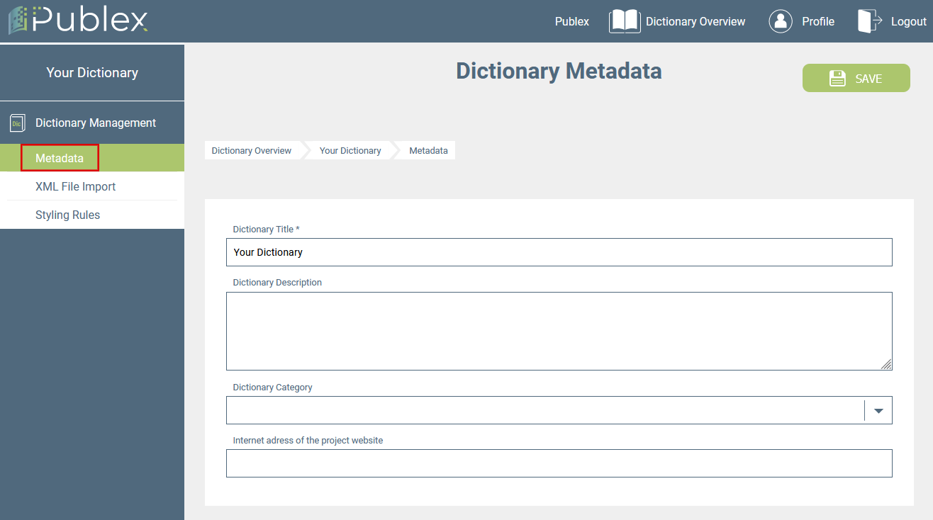 Metadata Management