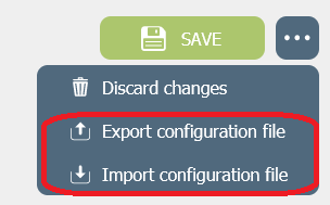 Export and Import Styling Rules